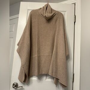 Eileen Fisher Maple Oat Cozy Wool Melange Poncho